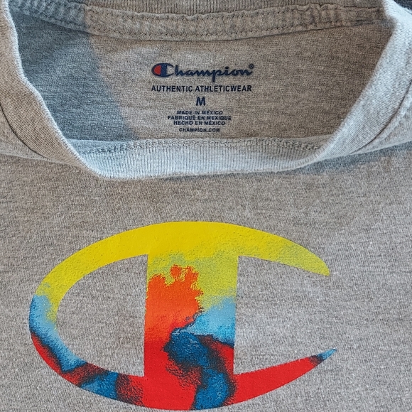 Champion, Heather gray, sz M, graphic tshirt - Picture 3 of 4